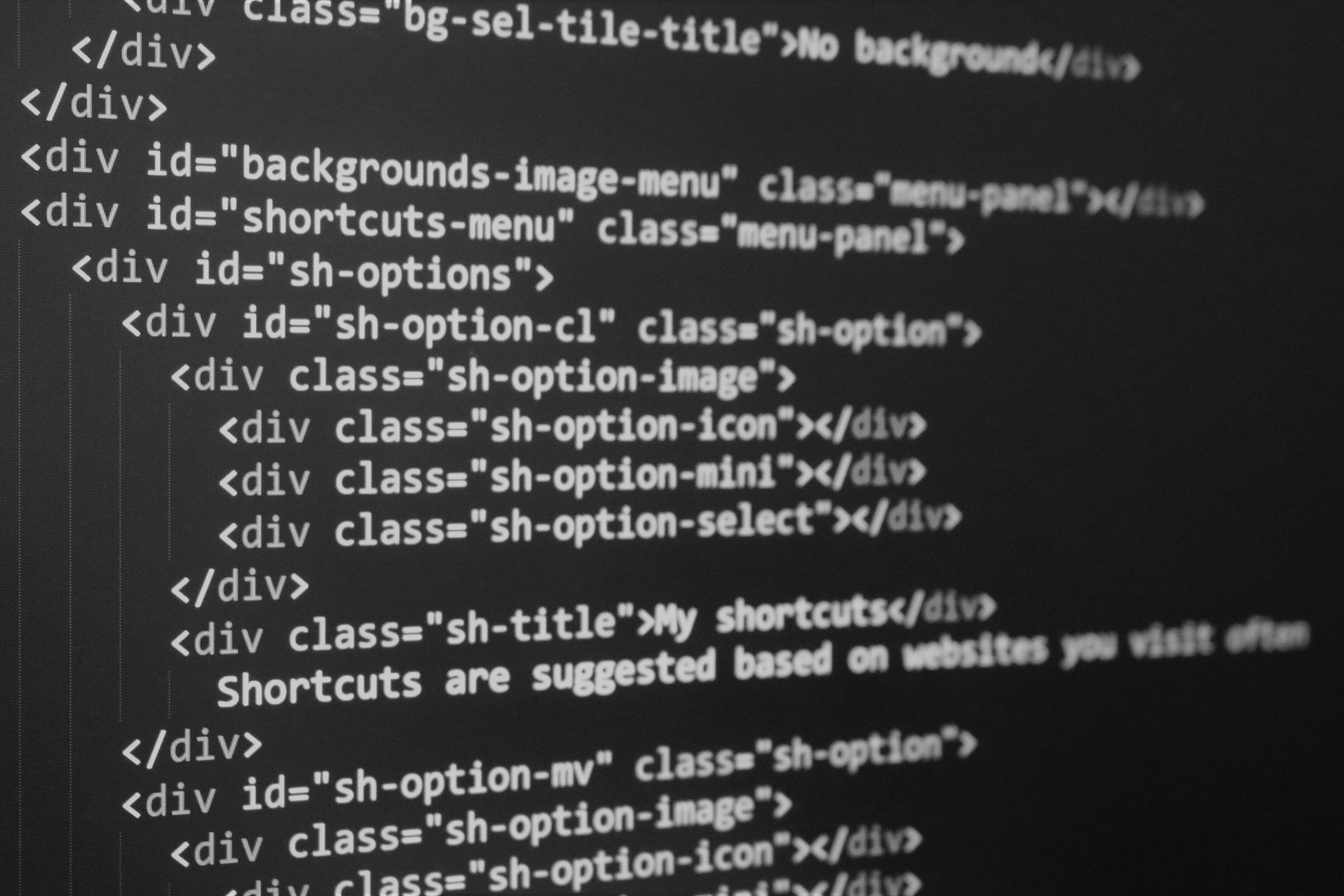 Black and white abstract texture