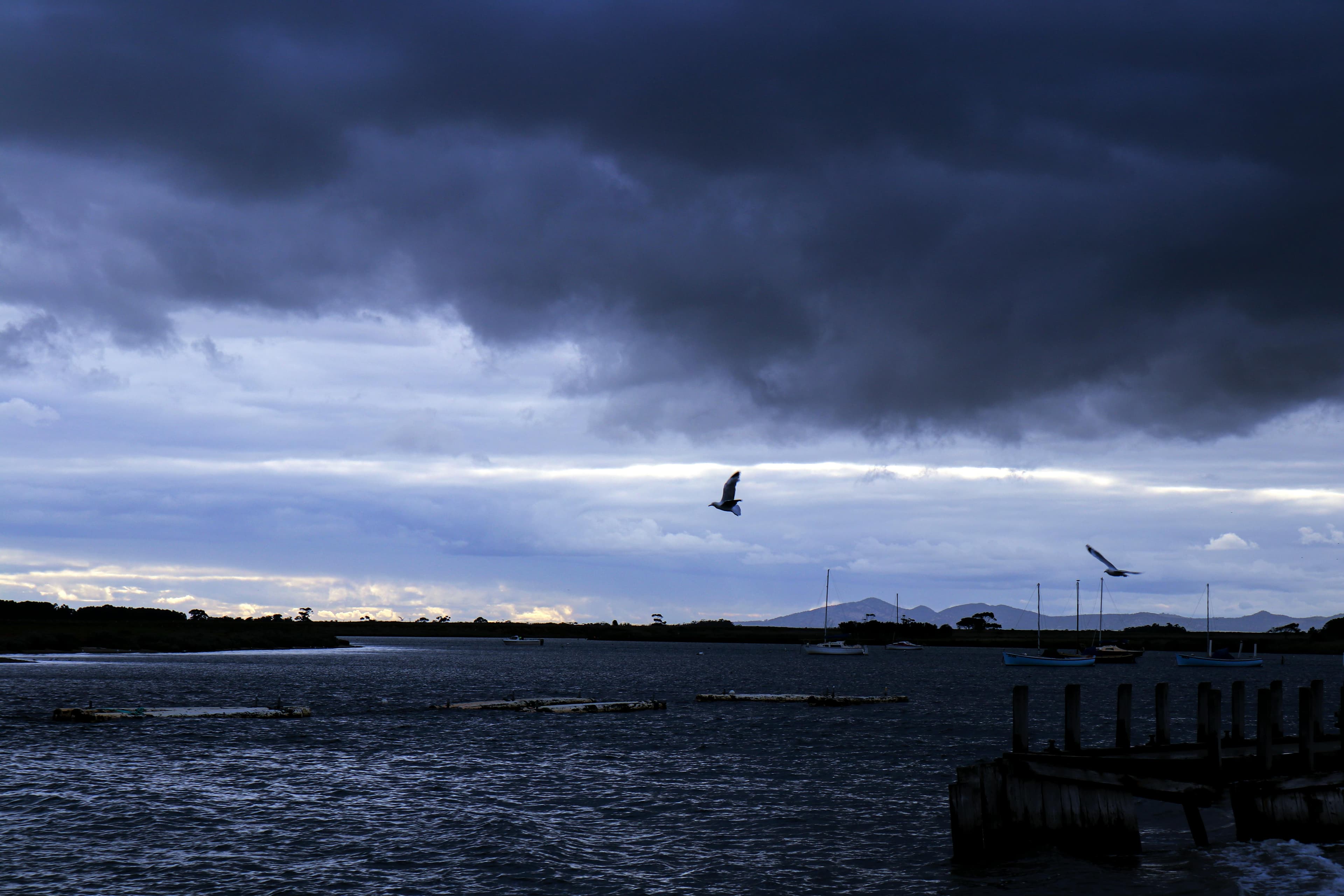 Sea beach Australia at sunset